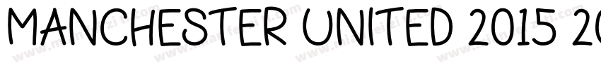 Manchester United 2015 2016 Regular字体转换